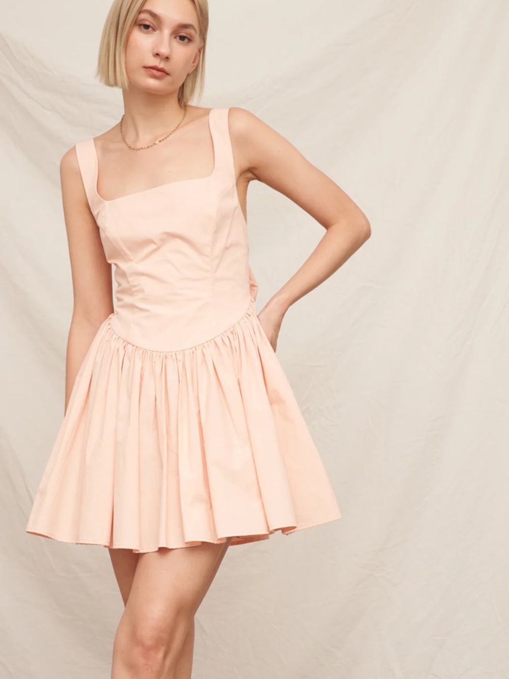 Drop Waist Mini Dress